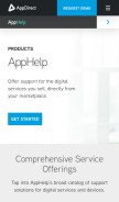 How radialpoint.net looks like on a mobile device such as an iPhone.
