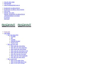 How radiantglobal.com.vn looks like on a tablet such as an iPad.