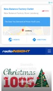 How radioinsight.com looks like on a mobile device such as an iPhone.