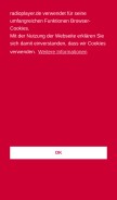 How radioplayer.de looks like on a mobile device such as an iPhone.
