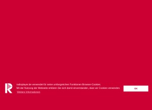 How radioplayer.de looks like on a tablet such as an iPad.