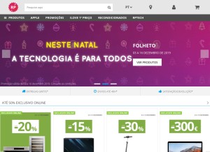 How radiopopular.pt looks like on a tablet such as an iPad.