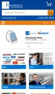 How radwell.com looks like on a mobile device such as an iPhone.