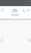 How raffles.com looks like on a mobile device such as an iPhone.