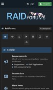 How raidforums.com looks like on a mobile device such as an iPhone.