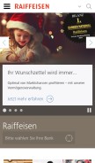 How raiffeisen.ch looks like on a mobile device such as an iPhone.