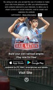 How rail-nation.com looks like on a mobile device such as an iPhone.