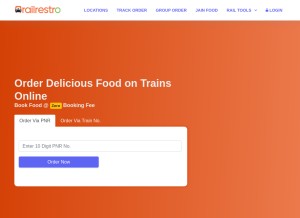 How railrestro.com looks like on a tablet such as an iPad.