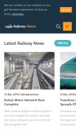 How railway-news.com looks like on a mobile device such as an iPhone.