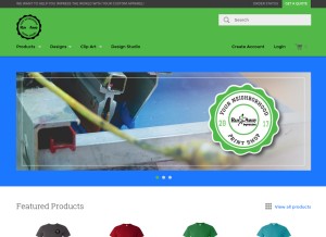 How raimpressions.com looks like on a tablet such as an iPad.