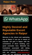 How raipurrose.in looks like on a mobile device such as an iPhone.