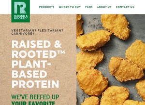 How raisedandrooted.com looks like on a tablet such as an iPad.