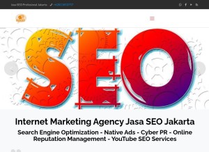 How rajaseo.net looks like on a tablet such as an iPad.