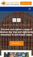 How rajasthanindiatourdriver.com looks like on a mobile device such as an iPhone.