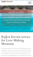 How rajkotescorts.in looks like on a mobile device such as an iPhone.