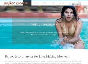 How rajkotescorts.in looks like on a tablet such as an iPad.