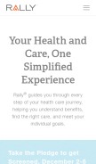 How rallyhealth.com looks like on a mobile device such as an iPhone.