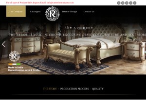 How rameshwaramarts.co.in looks like on a tablet such as an iPad.