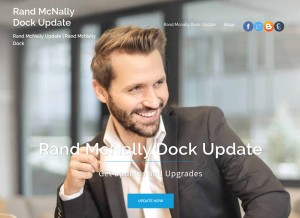 How randmcnallydockupdate.com looks like on a tablet such as an iPad.