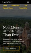 How randolphcollege.edu looks like on a mobile device such as an iPhone.