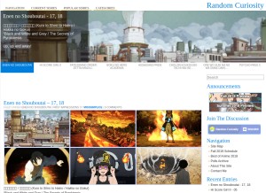 How randomc.net looks like on a tablet such as an iPad.