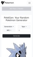 How randompokemongenerator.co looks like on a mobile device such as an iPhone.