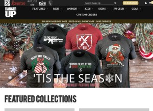 How rangerup.com looks like on a tablet such as an iPad.