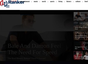 How ranker.com looks like on a tablet such as an iPad.