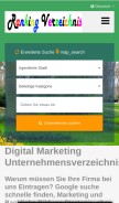 How rankingonline-verzeichnis.org looks like on a mobile device such as an iPhone.