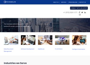How rannsolve.com looks like on a tablet such as an iPad.