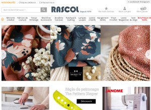 How rascol.com looks like on a tablet such as an iPad.