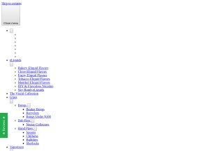 How rastavapors.com looks like on a tablet such as an iPad.