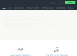 How rateplug.com looks like on a tablet such as an iPad.