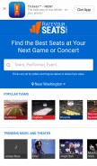 How rateyourseats.com looks like on a mobile device such as an iPhone.