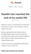 How rawgit.com looks like on a mobile device such as an iPhone.