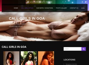 How razzvip.in looks like on a tablet such as an iPad.