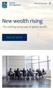 How rbcwealthmanagement.com looks like on a mobile device such as an iPhone.