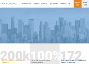 How rcanalytics.com looks like on a tablet such as an iPad.