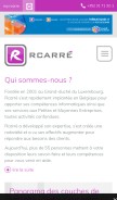 How rcarre.eu looks like on a mobile device such as an iPhone.
