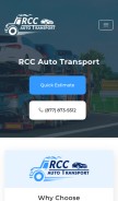 How rccautotransport.com looks like on a mobile device such as an iPhone.