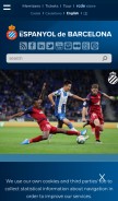 How rcdespanyol.com looks like on a mobile device such as an iPhone.