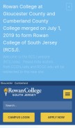 How rcgc.edu looks like on a mobile device such as an iPhone.