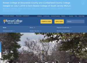 How rcgc.edu looks like on a tablet such as an iPad.