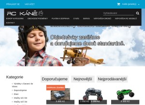 How rckane.cz looks like on a tablet such as an iPad.