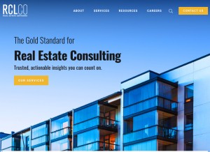 How rclco.com looks like on a tablet such as an iPad.