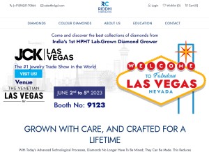 How rclgd.com looks like on a tablet such as an iPad.