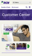 How rcn.net looks like on a mobile device such as an iPhone.