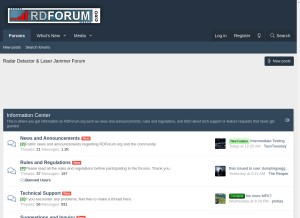 How rdforum.org looks like on a tablet such as an iPad.