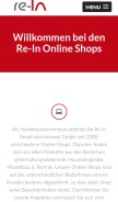 How re-in.de looks like on a mobile device such as an iPhone.