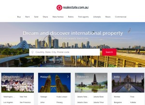 How rea.global looks like on a tablet such as an iPad.